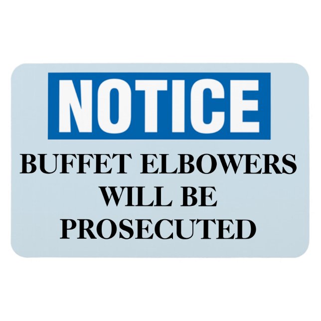 Funny Cruise Cabin Door Magnet - Buffet (Horizontal)