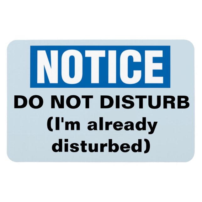 Funny Cruise Cabin Door Magnet - Do Not Disturb (Horizontal)