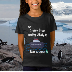  Funny Cruise Kids Take Selfie Personalize  T-Shirt