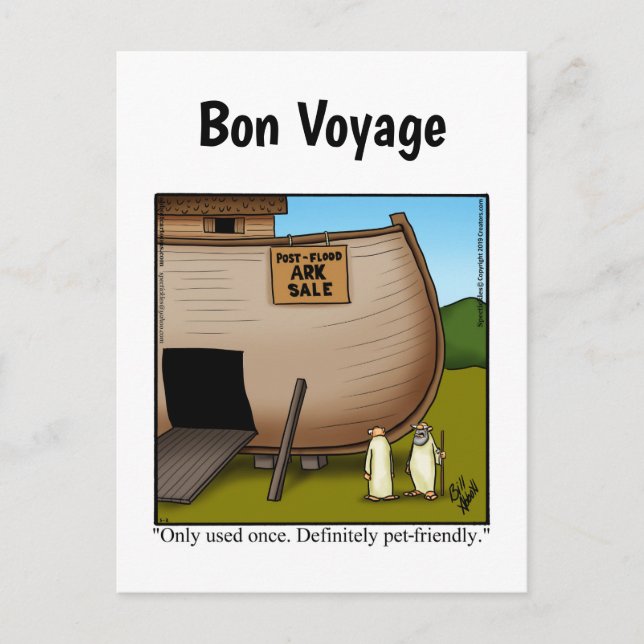 Funny Cruise Ship Humour Postcard (Front)