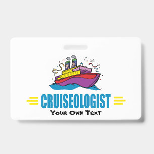 Funny Cruise Ship ID Badge