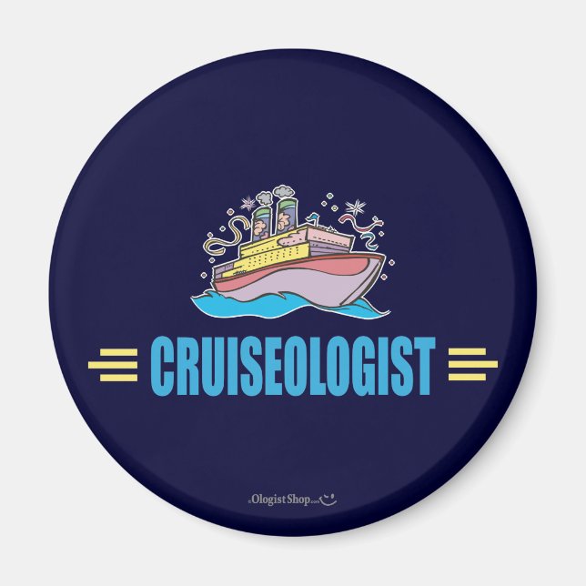 Funny Cruise Ship Magnet (Front)