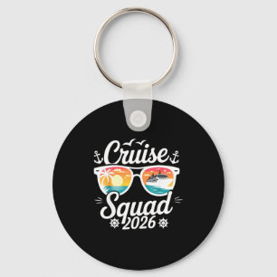 Funny Cruise Squad 2026 Summer Vacation Matching F Key Ring