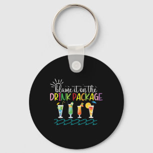 Funny Cruise Summer 2024 Blame It On The Drink Pac Key Ring