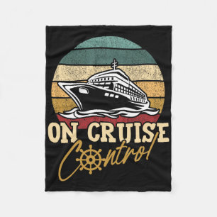 Funny Cruise Vacation Men Women Cruising Boat Crui Fleece Blanket