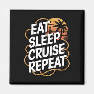 Funny Cruise Vacation Ocean Lovers Nautical Tropic Magnet