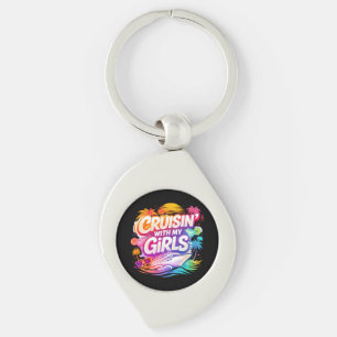 Funny Cruising with My Girls Cruising Besties  Key Ring