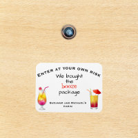 Funny Cruse Door Personalised Booze Package Cabin