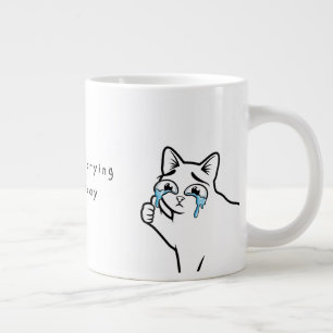 Funny Crying Cat Meme Mug I'm Not Crying I'm Oka