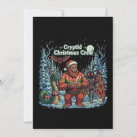 Funny Cryptid Christmas Crew | Bigfoot, Mothman