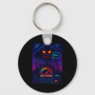 Funny Crypto Energy Environmental Satire Gift  Key Ring