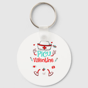 Funny Cu Valentines Day Nurse Crew Family Group  Key Ring