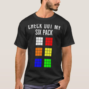 Funny Cuber Speed Cubing Check Out My Six Pack Mat T-Shirt