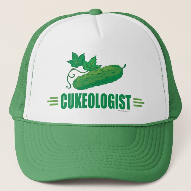 Funny Cucumber Trucker Hat (Front)