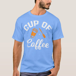 Funny Cup of CoffeeWomen Coffee Mascara Real Estat T-Shirt