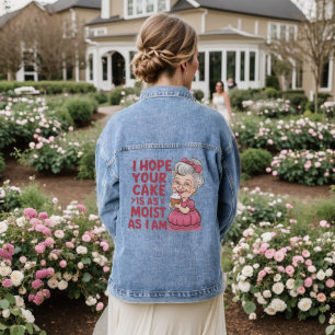 Funny Cupcake Baking Grandma Quotes Cupcake Lover Denim Jacket
