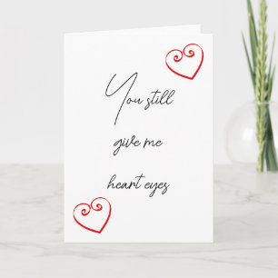 Funny Cupid Valentine's Day Card Heart Eyes