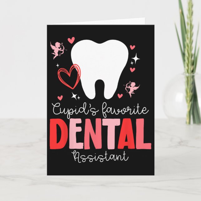Funny Cupid's Favorite Dental Istant Valentine's D Card (Front)