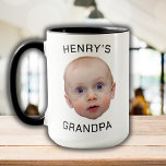 Funny Custom Baby Face  Mug<br><div class="desc">Custom Baby Face Coffee Mug, Replace the face of this baby with your favourite photo (make sure to crop as much to the face as possible and use an app to remove the background) and personalise this funny mug with your kid, husband, or boyfriend on it! Also a fun and...</div>
