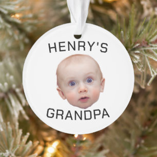 Funny Custom Baby Face  Ornament