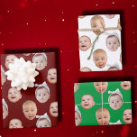 Funny Custom Baby Face Photo Face 3 Photos Wrapping Paper Sheet<br><div class="desc">Funny Custom Baby Face Photo Face 3 Photos Wrapping Paper, Replace the face with your favourite photo (make sure to crop as much to the face as possible and use an app to remove the background) and personalise this funny Wrapping Paper with your kid, husband, pet or boyfriend on it!...</div>