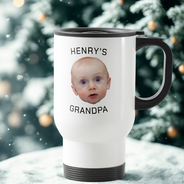 Funny Custom Baby Face  Travel Mug (Creator Uploaded)