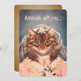 Funny custom be my bridesmaid/maid of honour invitation