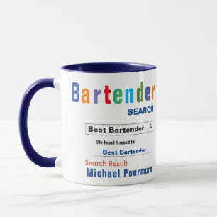 Funny Custom Best Bartender Mug