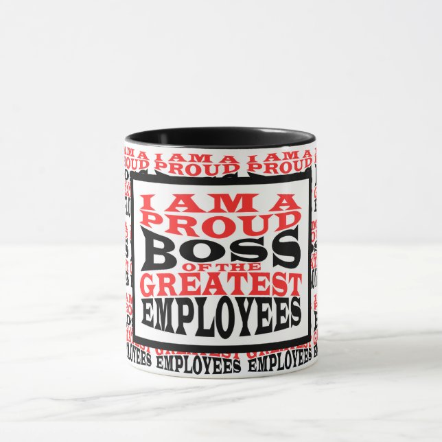 Funny Custom Best Boss Gift Mug (Center)