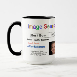 Funny Custom Best Boss Search Gift Mug