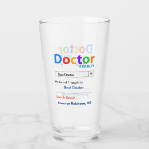 Funny Custom Best Doctor Gift Glass
