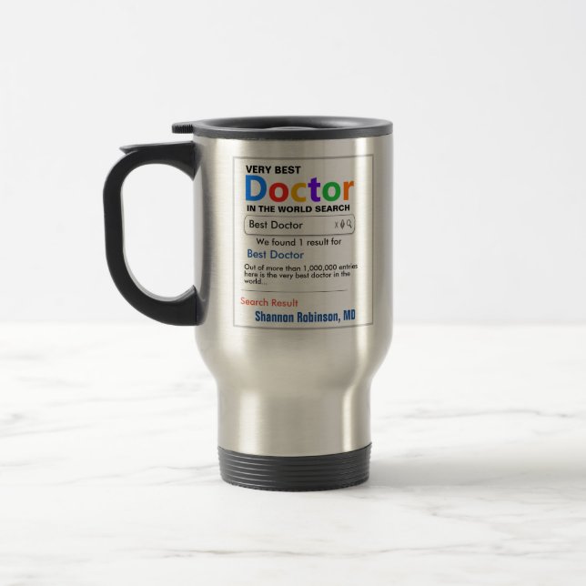 Funny Custom Best Doctor Gift Mug (Left)