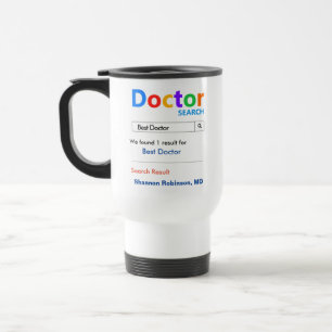 Funny Custom Best Doctor Gift Travel Mug