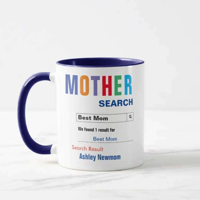 Funny Custom Best Mum Gift Mug (Left)