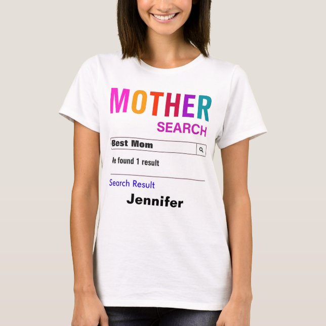 Funny Custom Best Mum Gift T-Shirt (Front)