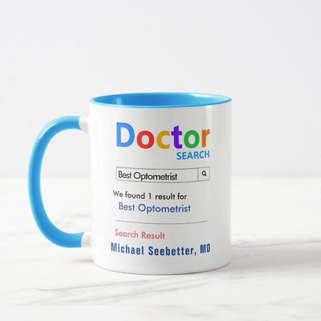 Funny Custom Best Optometrist Mug (Left)