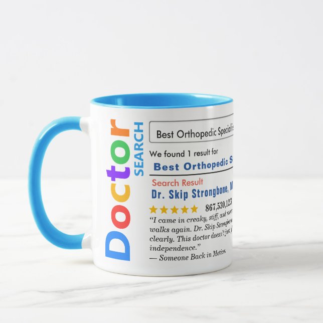 Funny Custom Best Orthopedic Specialist Mug (Left)