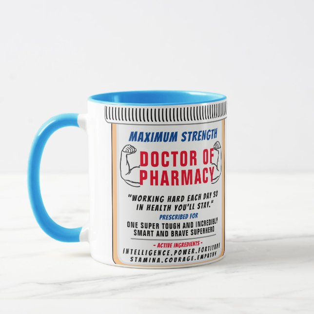 Funny Custom Best Pharmacist Gift Mug (Left)