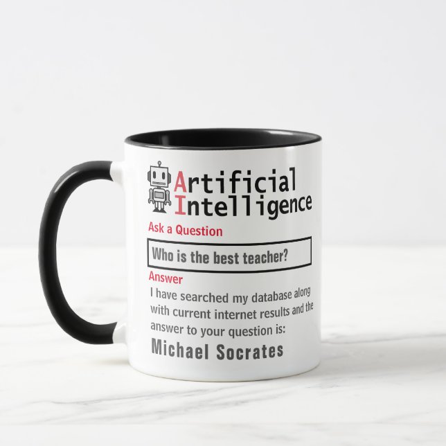 Funny Custom Best Teacher Mug (Left)