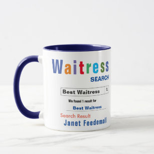 Funny Custom Best Waitress Mug