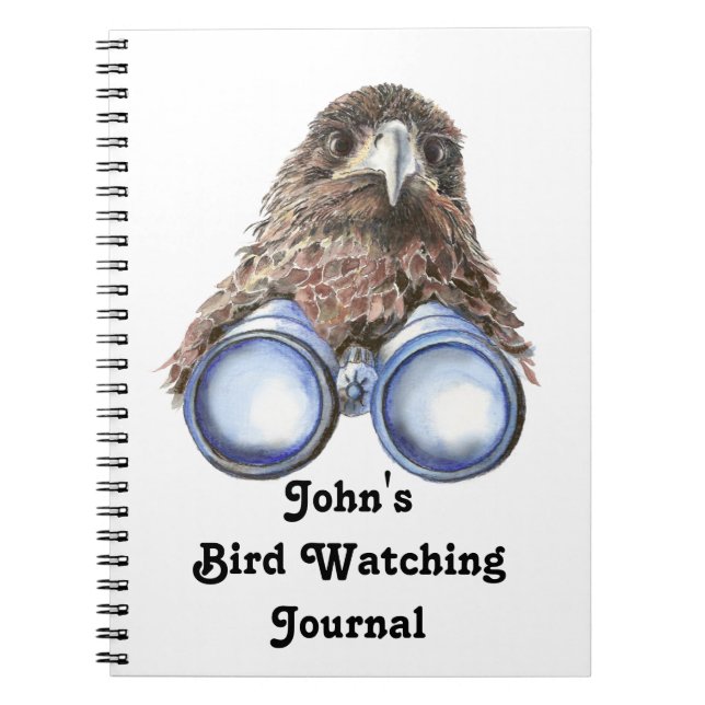 Funny Custom Bird Watching Journal for Birders (Front)