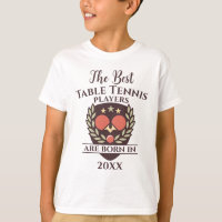 Funny Custom Birth Year Birthday Name Table Tennis