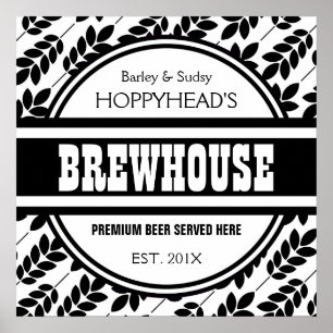 Funny Custom BREWERY Beer Maker's Sign