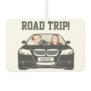 Funny Custom Car Photo Road Trip Car Air Freshener