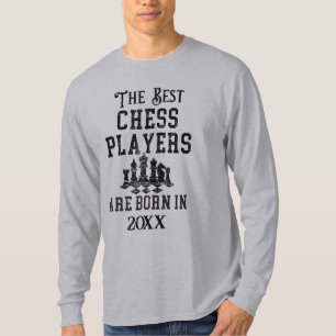 Funny Custom Chess Player Birth Year Birthday  T-Shirt