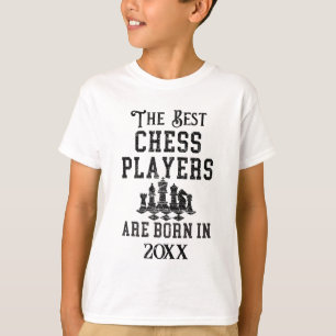 Funny Custom Chess Player Birth Year Birthday  T-Shirt
