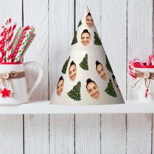 Funny Custom Christmas Party Hat with Your Face