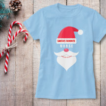 Funny Custom Christmas Santa's Favourite Nurse