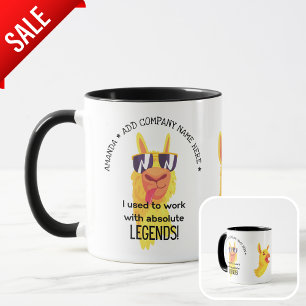 FUNNY CUSTOM COWORKER LEAVING RETIREMENT FAREWELL MUG