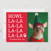 Funny Custom Dog Photo Howl la la la la